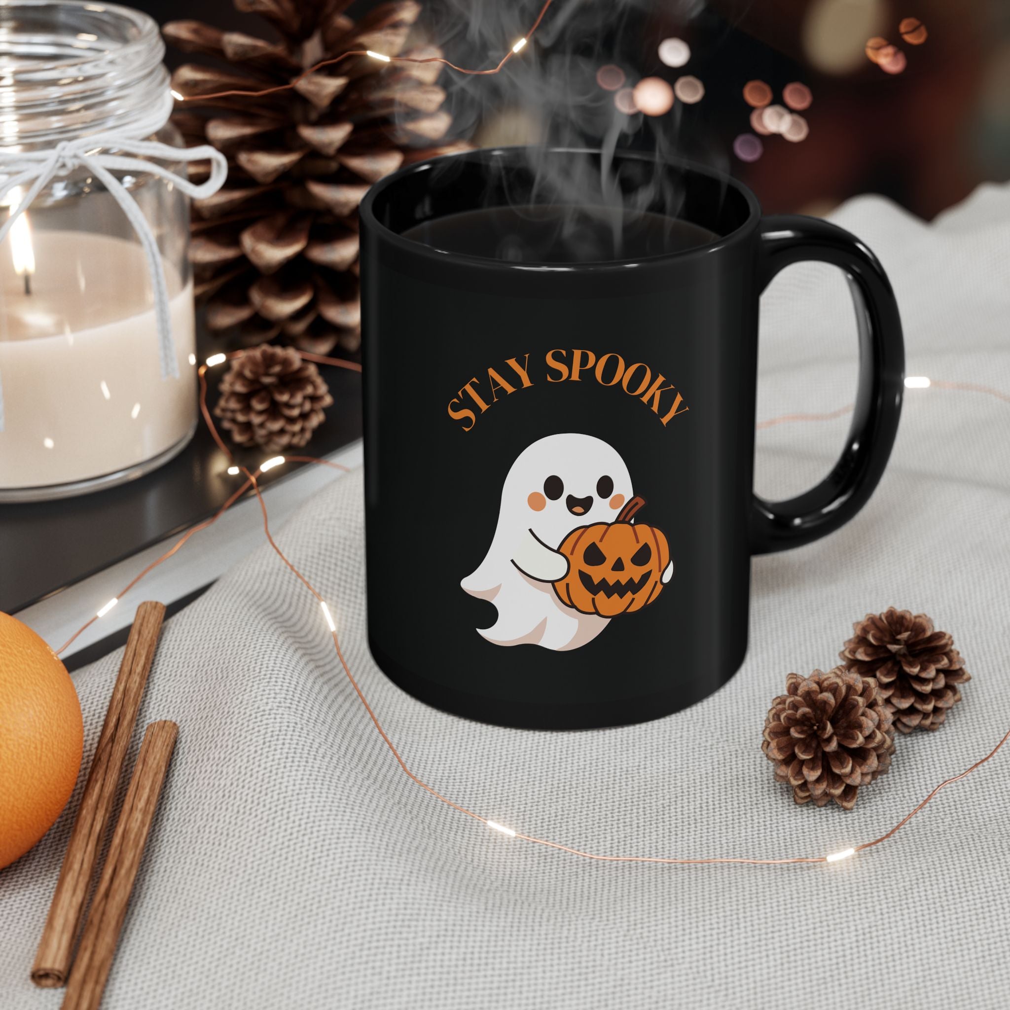 Stay Spooky Mug, Spooky Coffee Cup (Right Handed)