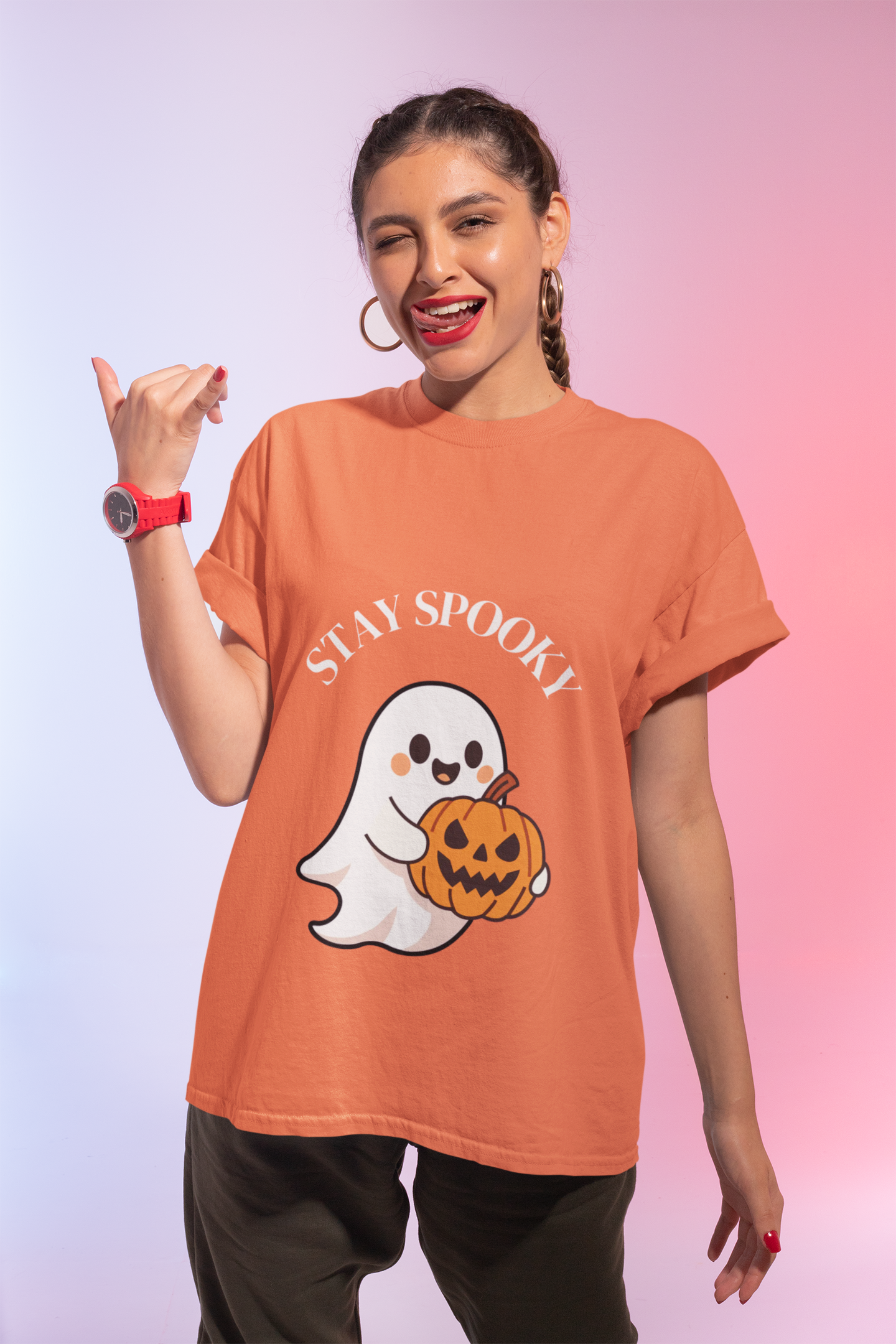 Woman's Stay Spooky Halloween T-Shirt