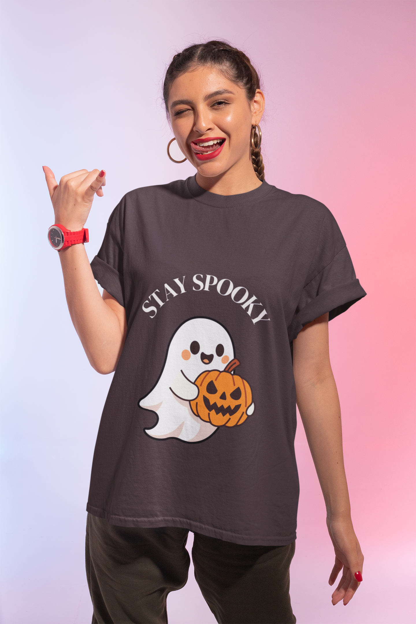 Woman's Stay Spooky Halloween T-Shirt
