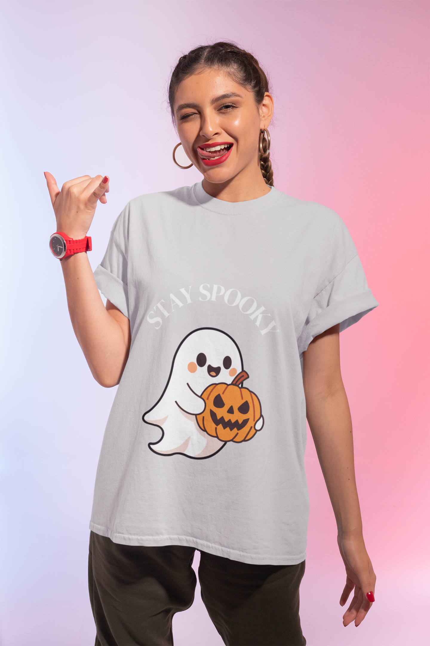Woman's Stay Spooky Halloween T-Shirt