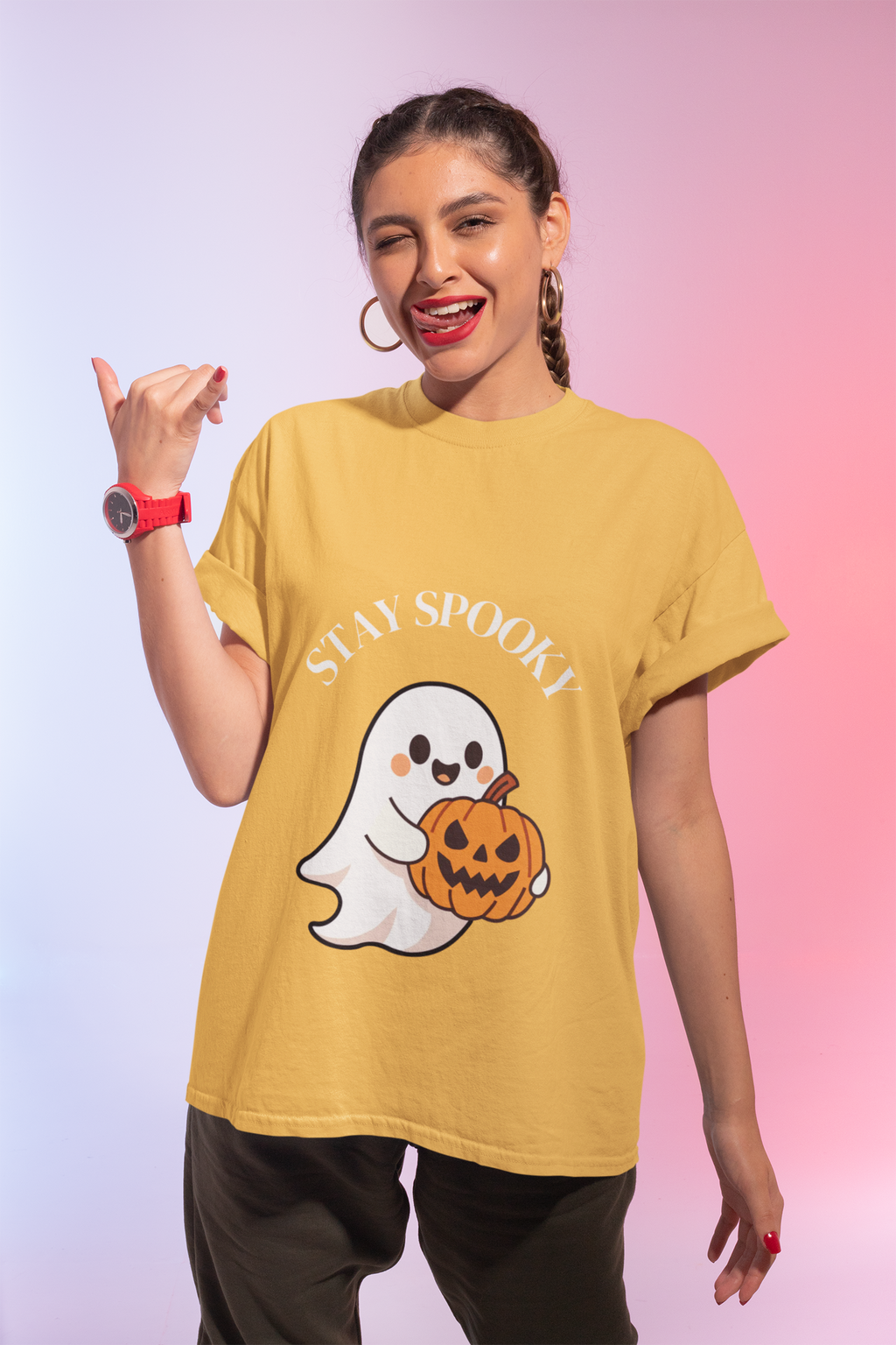 Woman's Stay Spooky Halloween T-Shirt