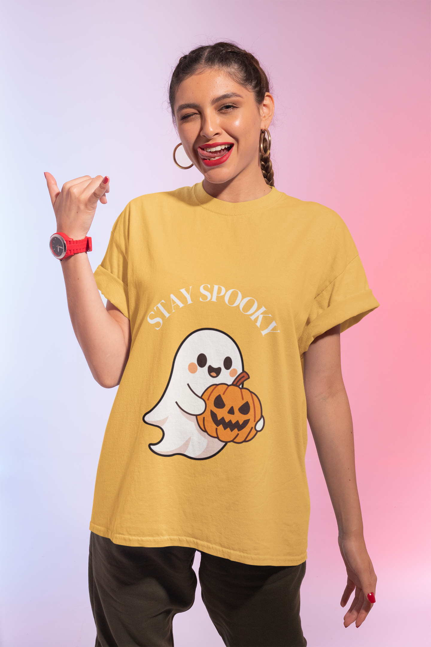 Woman's Stay Spooky Halloween T-Shirt