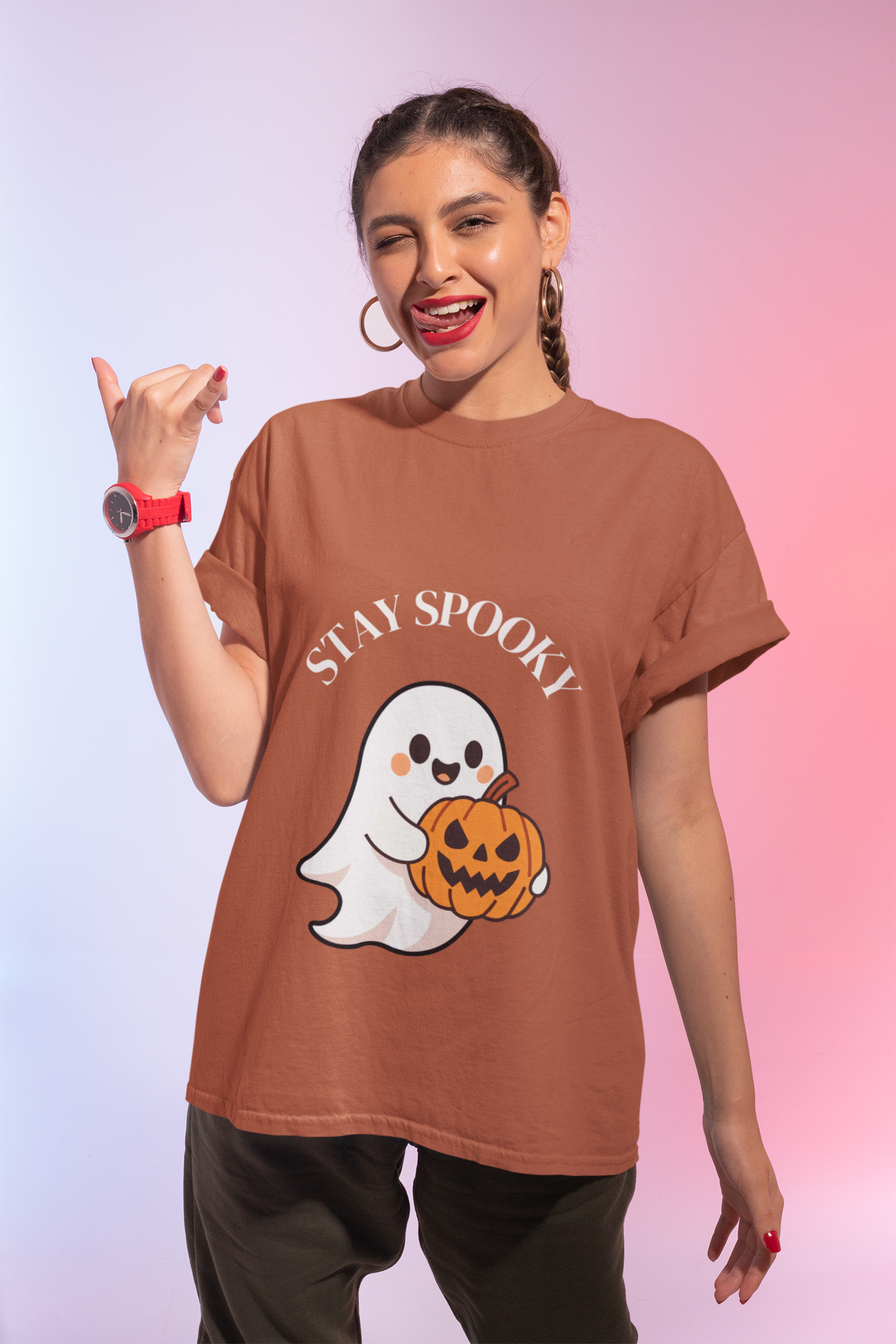 Woman's Stay Spooky Halloween T-Shirt